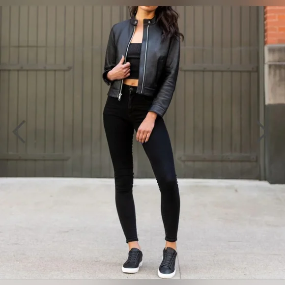 Thursday Everyday Premier Low Top BLACK Leather Sneakers Womens Size US … - Picture 8 of 11